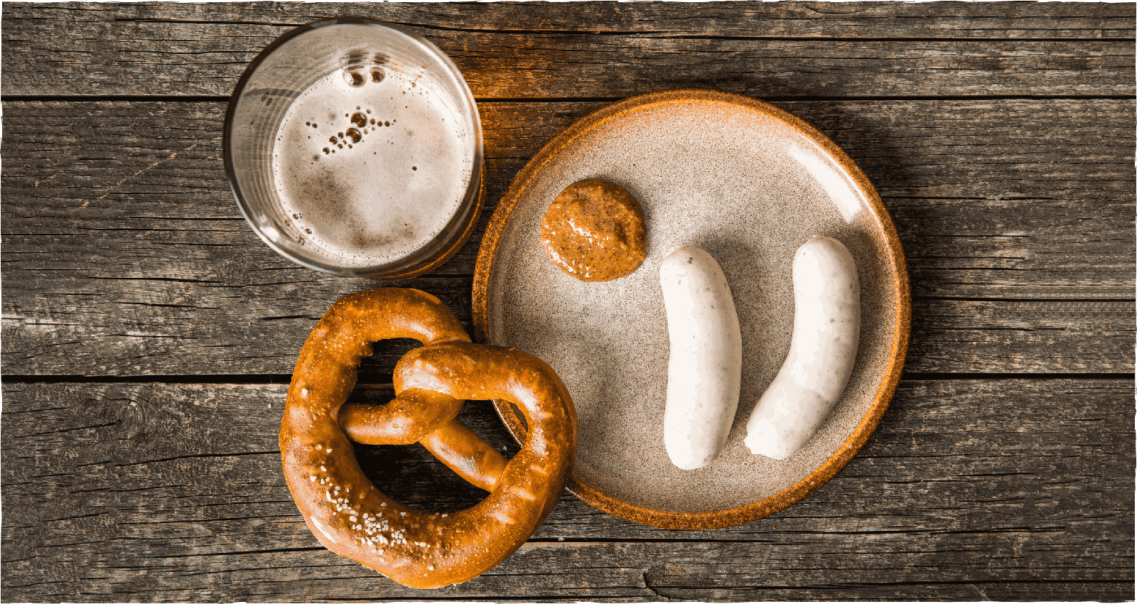 Weißwürste Münchner Art - traditionelles bayerisches Frühstück